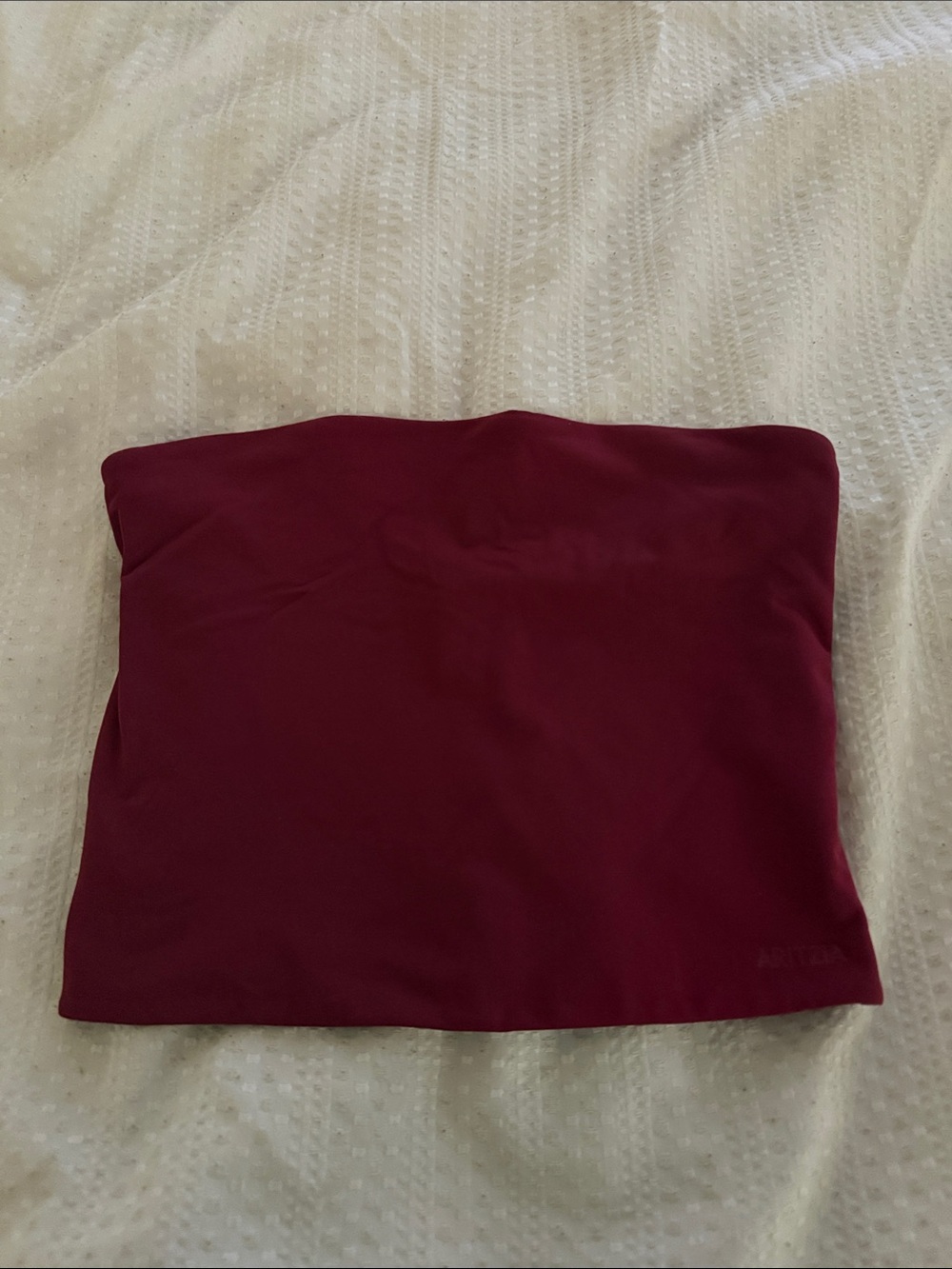 Aritzia Contour red Strapless Tube Top